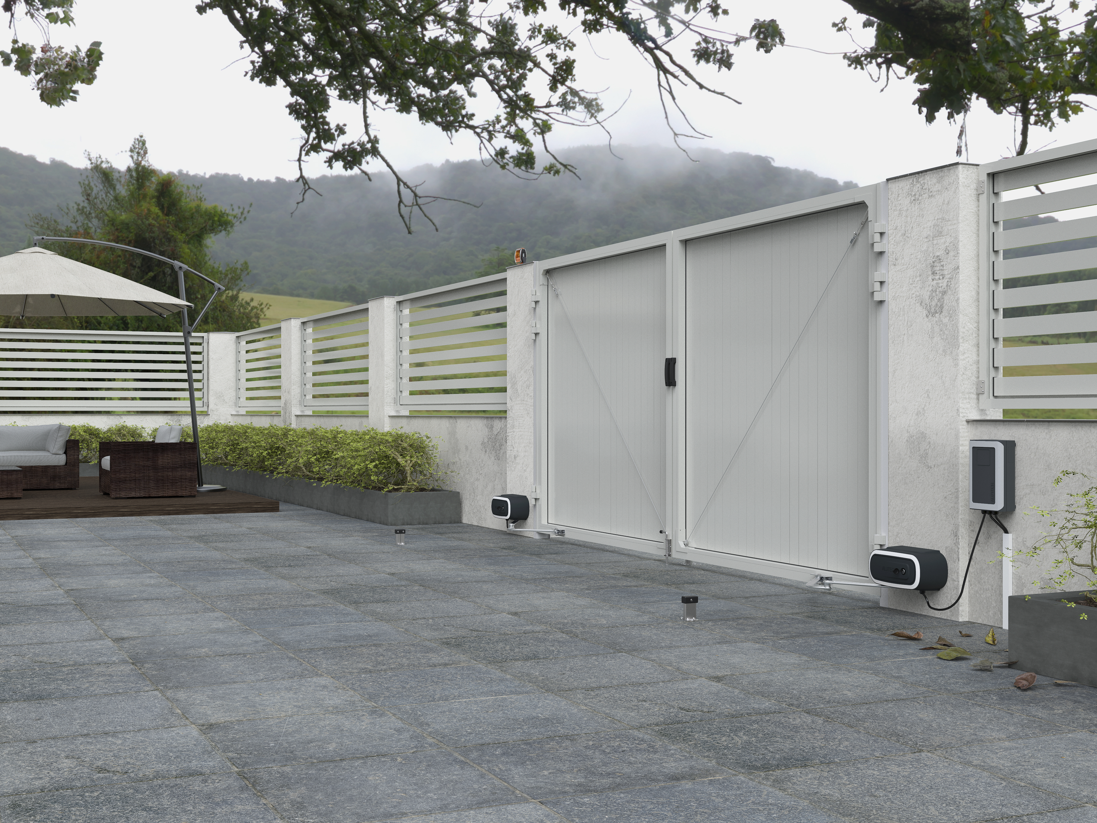 Комплект приводов для распашных ворот ALUTECH TWISTO TW-4000SKIT-N