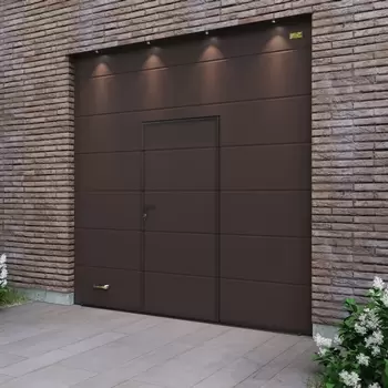 Гаражные ворота с калиткой серии Prestige