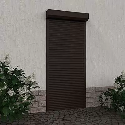 Дверные роллеты шоколадно-коричневого цвета