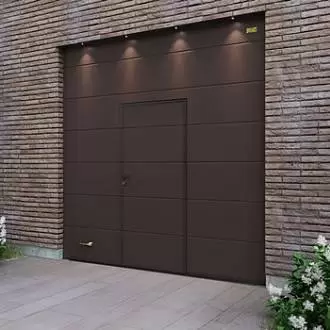 Гаражные ворота с калиткой серии Prestige