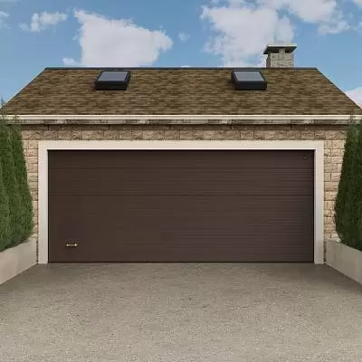 Автоматические секционные ворота серии Prestige